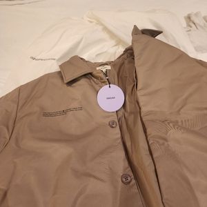 Pangaia Trench Coat. Size M. Unisex. Color Taupe.